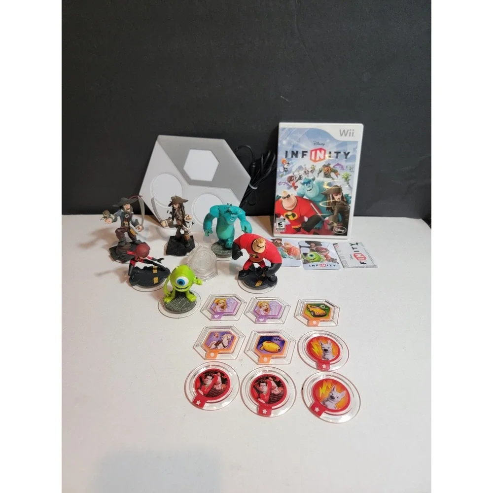 Wii Disney Infinity Games, Portal, Characters, Power Discs Mixed Lot